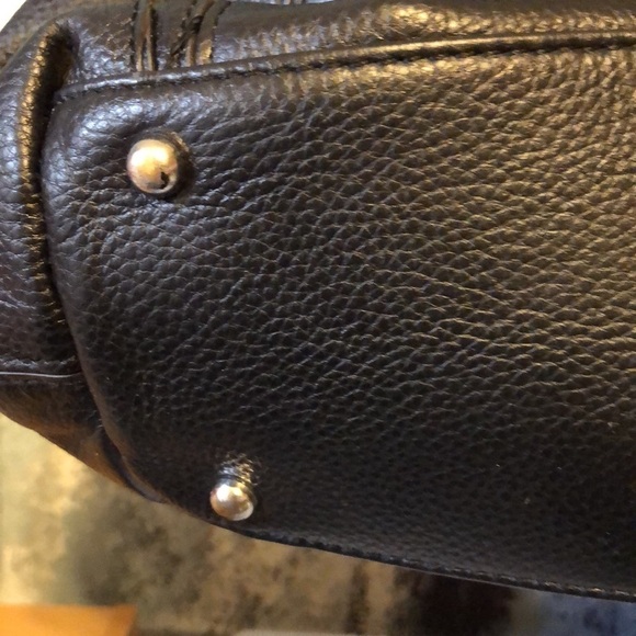 LODIS ALL LEATHER TOTE SHOULDER BAG GREAT INSIDE AND OUT - Picture 4 of 13